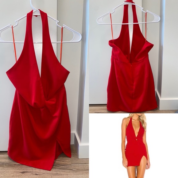 Superdown Red Mini Halter Dress - Picture 1 of 1